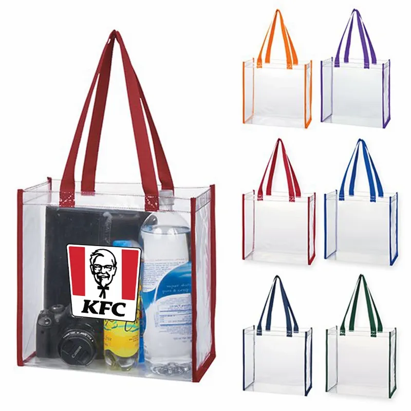Clear Tote Bags - Custom Patch