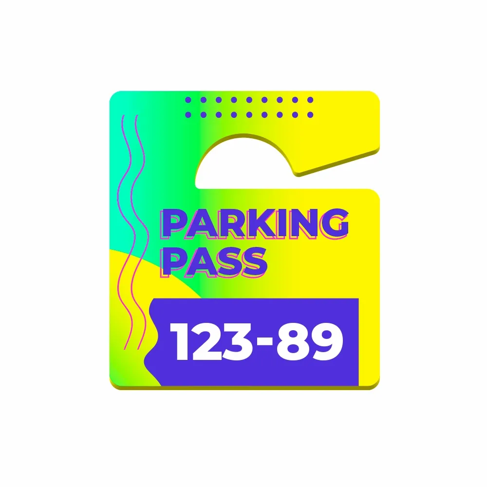 Parking Passes - Custom Patch