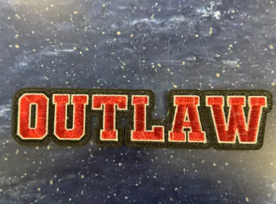 Embroidered Patches - Outlaw patch