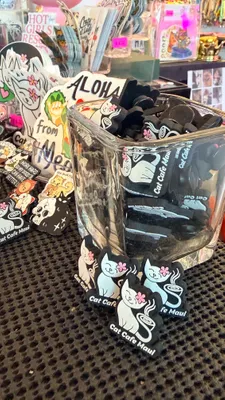 Cat Cafe Maui croc gibbetS