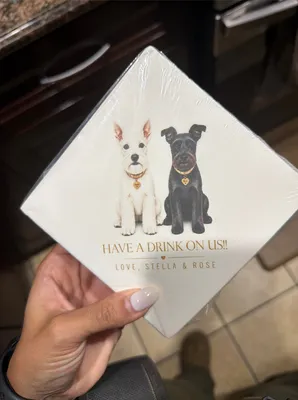 Custom Paper Beverage Napkin - In love with these I cant wait to use these for our wedding Amazing quality