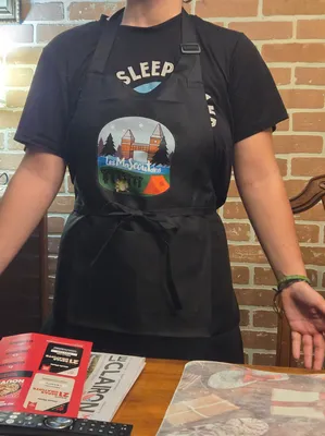 Solid Color Printable Apron - Thank you