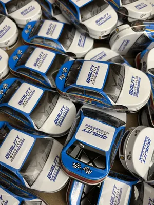 Race Car Tin-MicroMints® - Company event - these came out great
