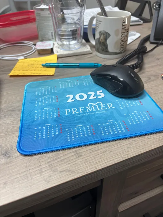 CustomPatch.Com - Light Blue Calendar Mouse Pad