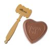 Smash Chocolate Heart with Nonpareils 