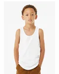 Youth Heather CVC Tank Solid Wht Blend