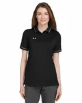 Under Armour Ladies' Tipped Teams Performance Polo BLACK