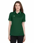 Under Armour Ladies' Tipped Teams Performance Polo FOR GRN