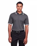 Devon & Jones Men's CrownLux Performance Plaited Tipped Polo Graphite