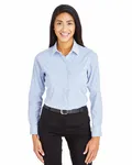 Devon & Jones CrownLux Performance Ladies' Micro Windowpane Shirt FRENCH BLUE
