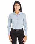 Devon & Jones CrownLux Performance Ladies' Micro Windowpane Shirt Navy