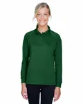 Harriton Ladies' Advantage Snag Protection Plus Long-Sleeve Tactical Polo Dark Green