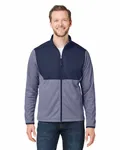 Men's Venture Heathered Stripe Hybrid Jacket CLSC NAVY