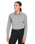 CrownLux Performance® Ladies' Gingham Shirt Graphite