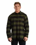 Men's Plaid Flannel Shirt Army