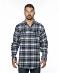 Men's Plaid Flannel Shirt Blue