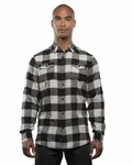 Men's Plaid Flannel Shirt ECRU