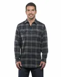 Men's Plaid Flannel Shirt Navy