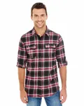 Men's Plaid Flannel Shirt RED