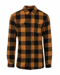 Men's Plaid Flannel Shirt TOBACCO