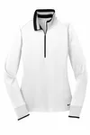 Nike Women's Dri-FIT 1/2-Zip Cover-Up. 578674 White/ Black