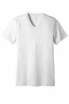 Bella + Canvas Unisex Triblend V-Neck T-Shirt White Fleck Triblend