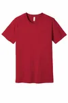 BELLA+CANVAS Unisex Jersey Short Sleeve Tee. BC3001 Canvas Red