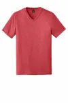 District Perfect Tri V-Neck Tee. DT1350 Red Frost