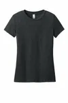 District Women's Perfect Weight CVC Tee DT188 Jet Black Heather