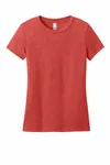 District Women's Perfect Weight CVC Tee DT188 Geranium Heather