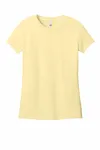 District Women's Perfect Weight CVC Tee DT188 Soft Yellow