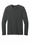 District Perfect Weight CVC Long Sleeve Tee DT185 Charcoal
