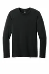 District Perfect Weight CVC Long Sleeve Tee DT185 Jet Black