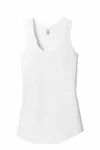 District Women's Perfect Tri Racerback Tank. DM138L WHITE