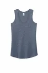 District Women's Perfect Tri Racerback Tank. DM138L Navy Frost