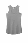 District Women's Perfect Tri Racerback Tank. DM138L GREY FROST