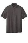 Port Authority Extended Size Silk Touch Polo K500ES Charcoal Heather Grey