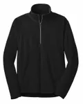 Port Authority Microfleece 1/2-Zip Pullover. F224 BLACK