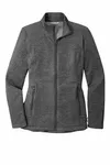 Port Authority Women's Collective Striated Fleece Jacket. L905 Sterling Grey Heather