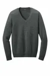 Port Authority Women's Easy Care V-Neck Sweater LSW2850 Charcoal Heather