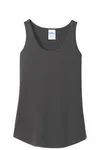 Port & Company Women's Core Cotton Tank Top. LPC54TT Charcoal