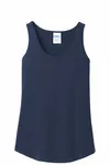 Port & Company Women's Core Cotton Tank Top. LPC54TT Navy