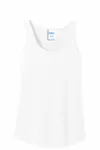 Port & Company Women's Core Cotton Tank Top. LPC54TT WHITE