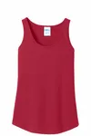 Port & Company Women's Core Cotton Tank Top. LPC54TT RED