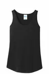 Port & Company Women's Core Cotton Tank Top. LPC54TT Jet Black