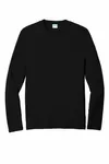 Port & Company Long Sleeve Fan Favorite Blend Tee. PC455LS Jet Black