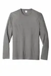 Port & Company Long Sleeve Fan Favorite Blend Tee. PC455LS Graphite Heather