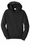 Port & Company Youth Fan Favorite Fleece Pullover Hooded Sweatshirt. PC850YH Jet Black