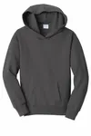 Port & Company Youth Fan Favorite Fleece Pullover Hooded Sweatshirt. PC850YH Charcoal