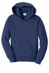 Port & Company Youth Fan Favorite Fleece Pullover Hooded Sweatshirt. PC850YH Team Navy